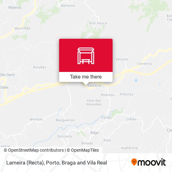 Lameira (Recta) mapa
