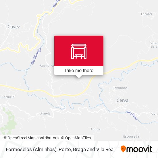 Formoselos (Alminhas) mapa