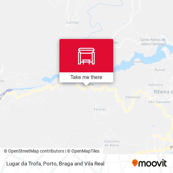 Lugar da Trofa map