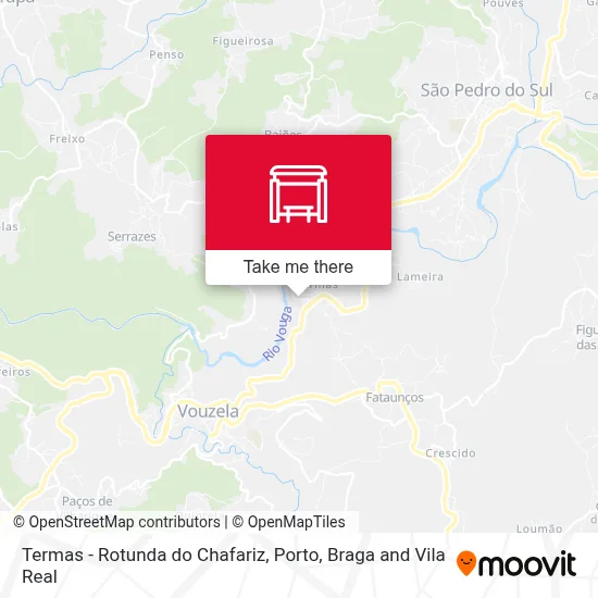 Termas - Rotunda do Chafariz map