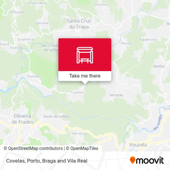 Covelas map