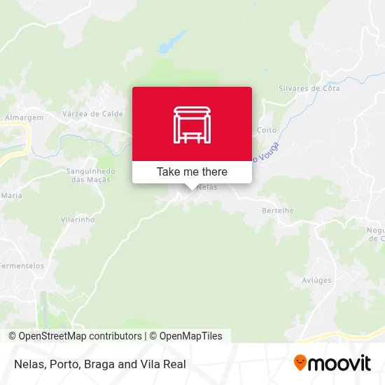 Nelas map