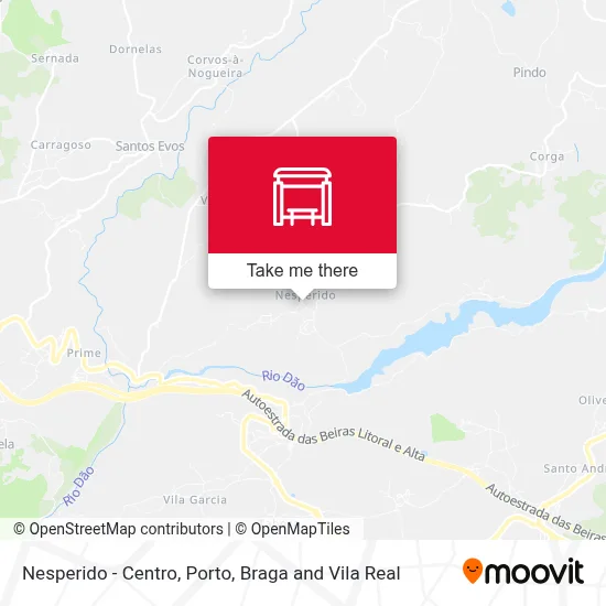 Nesperido - Centro map
