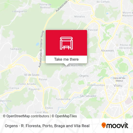 Orgens - R. Floresta map