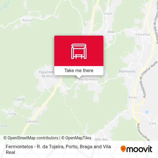 Fermontelos - R. da Tojeira map