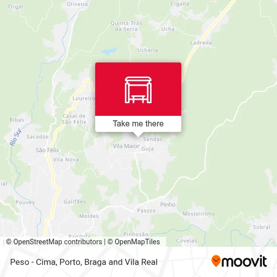 Peso - Cima map