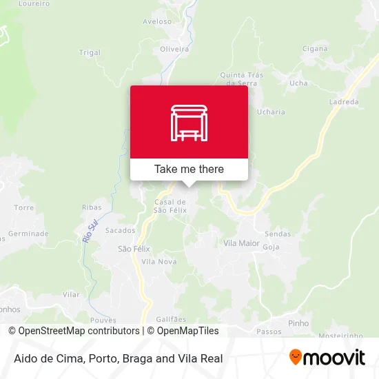 Aido de Cima map