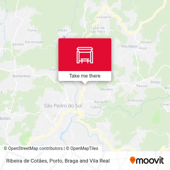 Ribeira de Cotães map