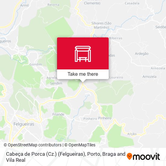 Cabeça de Porca (Cz.) (Felgueiras) map