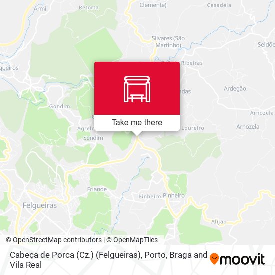 Cabeça de Porca (Cz.) (Felgueiras) mapa