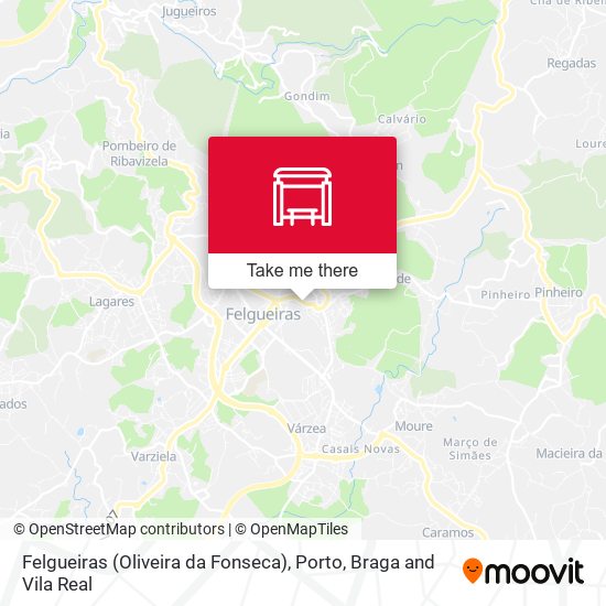 Felgueiras (Oliveira da Fonseca) map