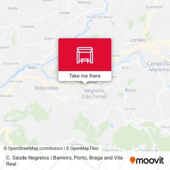 C. Saúde Negrelos | Barreiro mapa