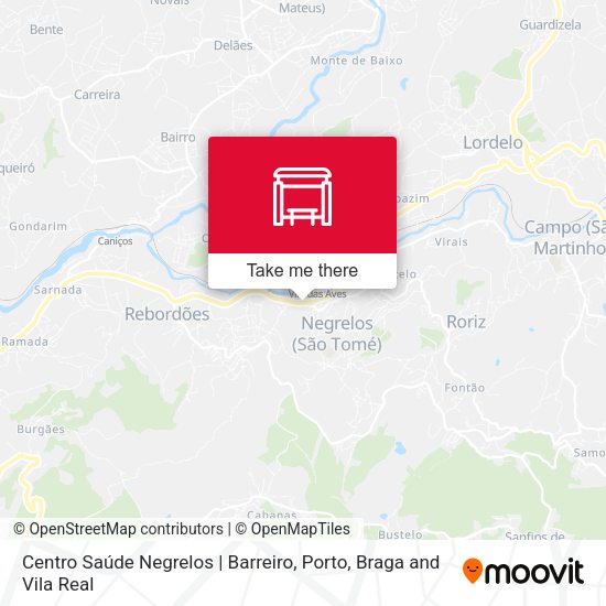 Centro Saúde Negrelos | Barreiro mapa