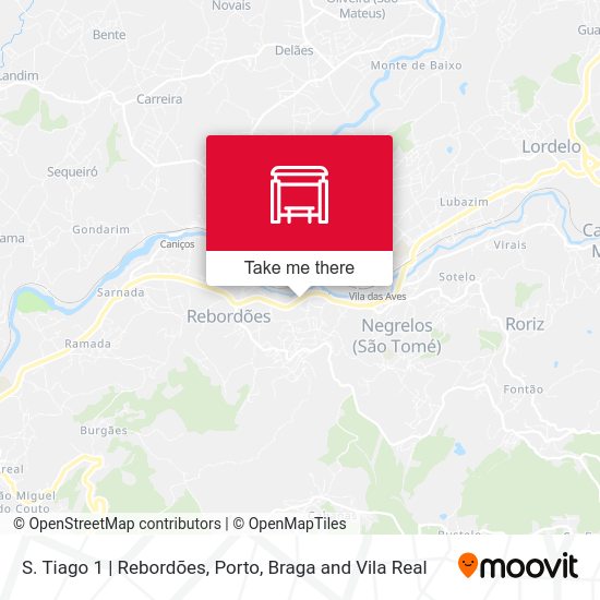 S. Tiago 1 | Rebordões mapa