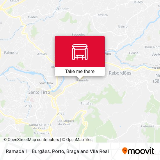 Ramada 1 | Burgães mapa