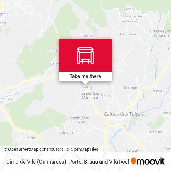 Cimo de Vila (Guimarães) map