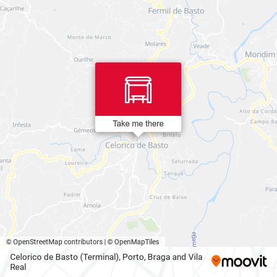 Celorico de Basto (Terminal) map