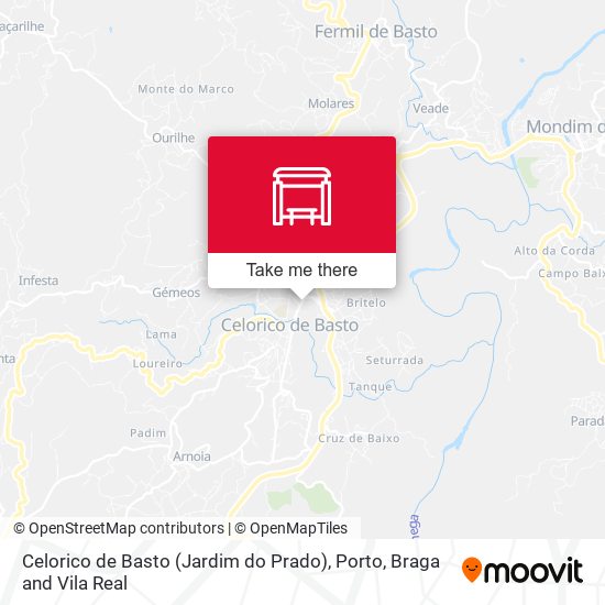 Celorico de Basto (Jardim do Prado) map