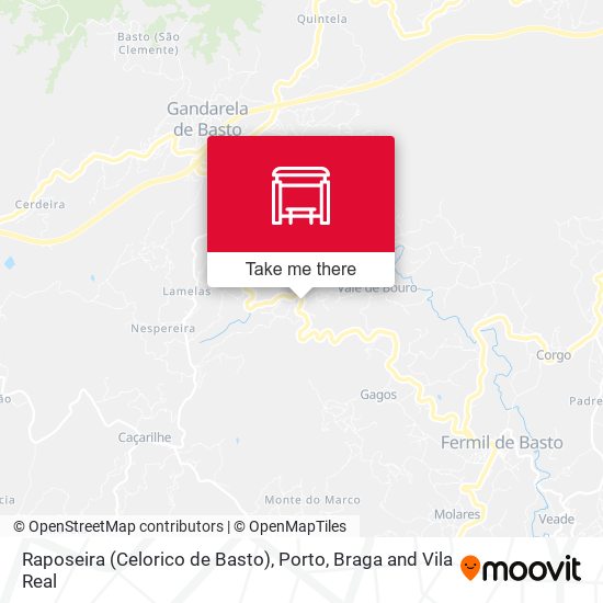 Raposeira (Celorico de Basto) map