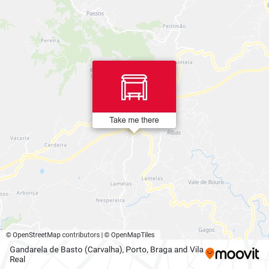 Gandarela de Basto (Carvalha) map
