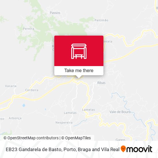 EB23 Gandarela de Basto map