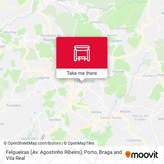 Felgueiras (Av. Agostinho Ribeiro) map
