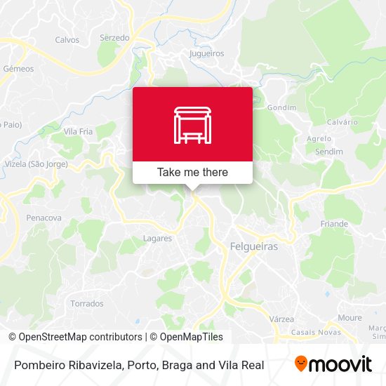 Pombeiro Ribavizela mapa