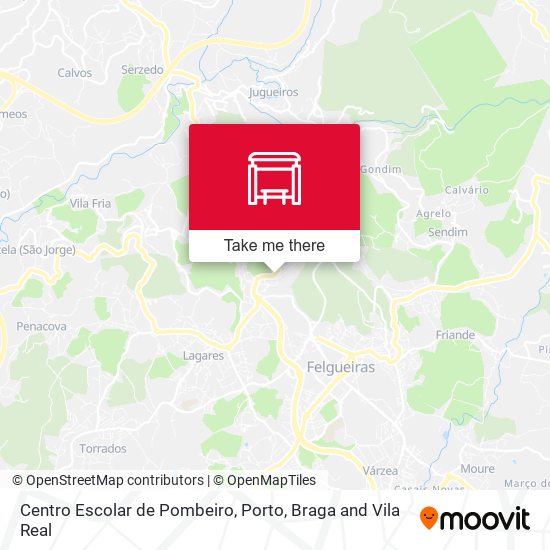 Centro Escolar de Pombeiro mapa