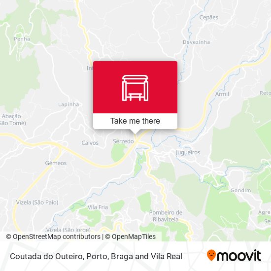 Coutada do Outeiro mapa