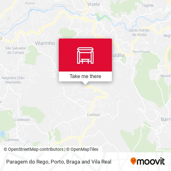 Paragem do Rego mapa