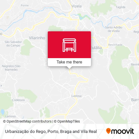 Urbanização do Rego map