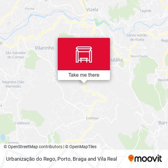 Urbanização do Rego map