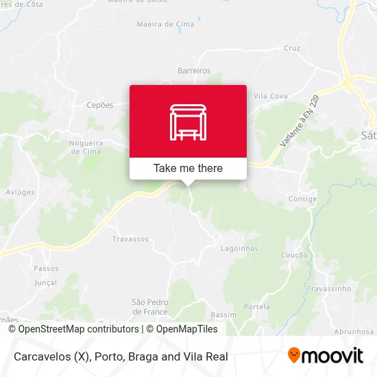 Carcavelos (X) map