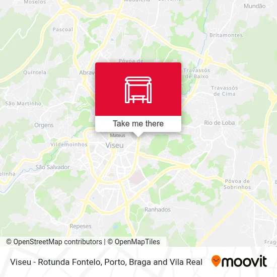 Viseu - Rotunda Fontelo map
