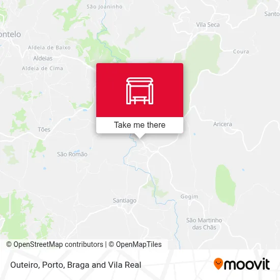 Outeiro map
