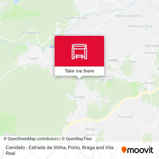 Canidelo - Estrada da Vinha map