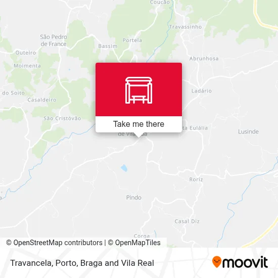 Travancela map