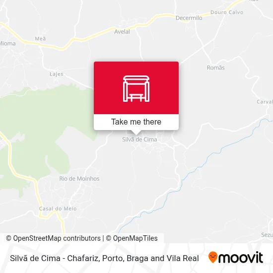 Silvã de Cima - Chafariz map