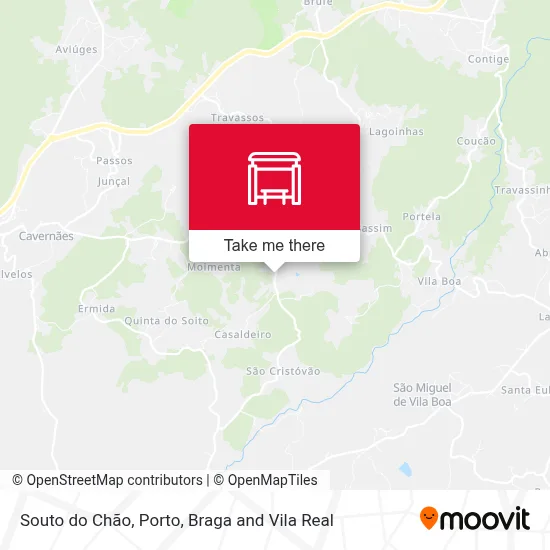 Souto do Chão map