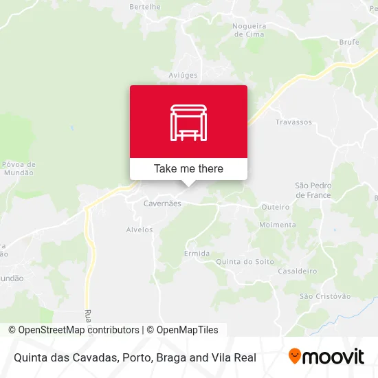 Quinta das Cavadas map