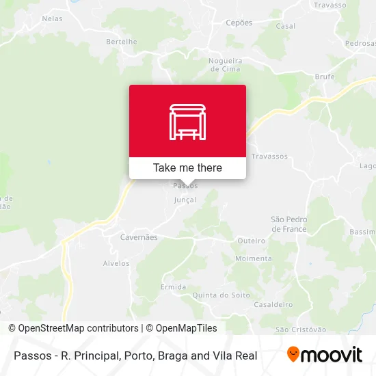 Passos - R. Principal map
