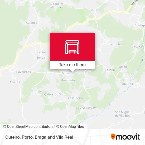 Outeiro map