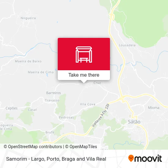 Samorim - Largo map