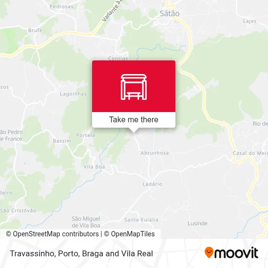 Travassinho map
