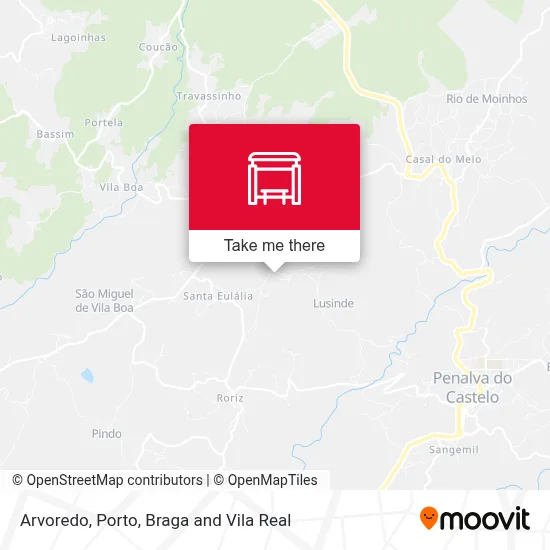 Arvoredo map