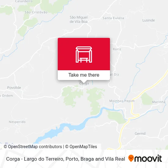 Corga - Largo do Terreiro map