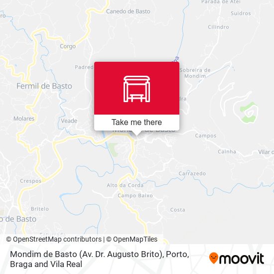 Mondim de Basto (Av. Dr. Augusto Brito) map