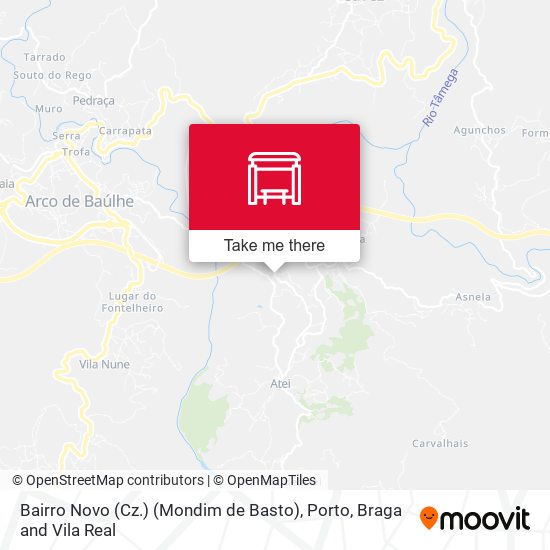 Bairro Novo (Cz.) (Mondim de Basto) mapa
