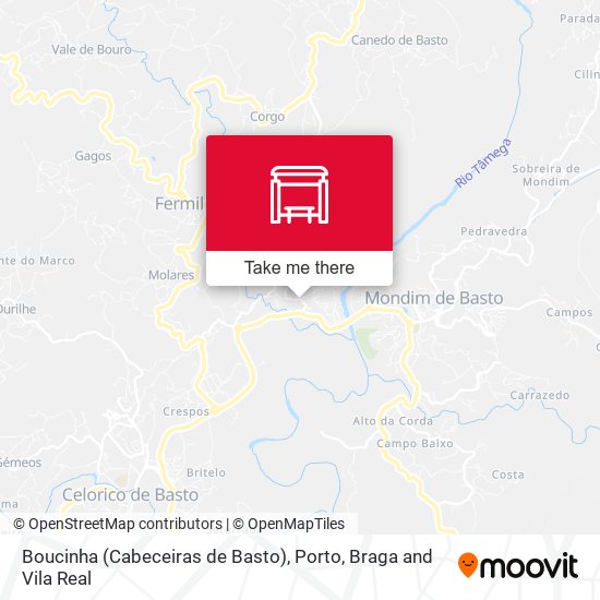 Boucinha (Cabeceiras de Basto) mapa