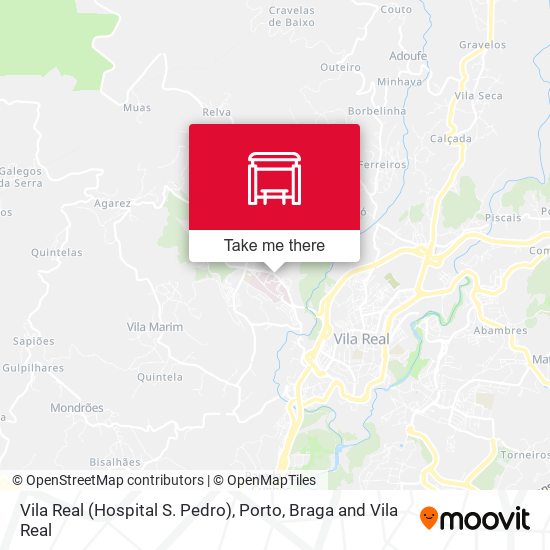 Vila Real (Hospital S. Pedro) map